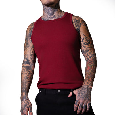 THE ROAMER TANK (BURGUNDY)