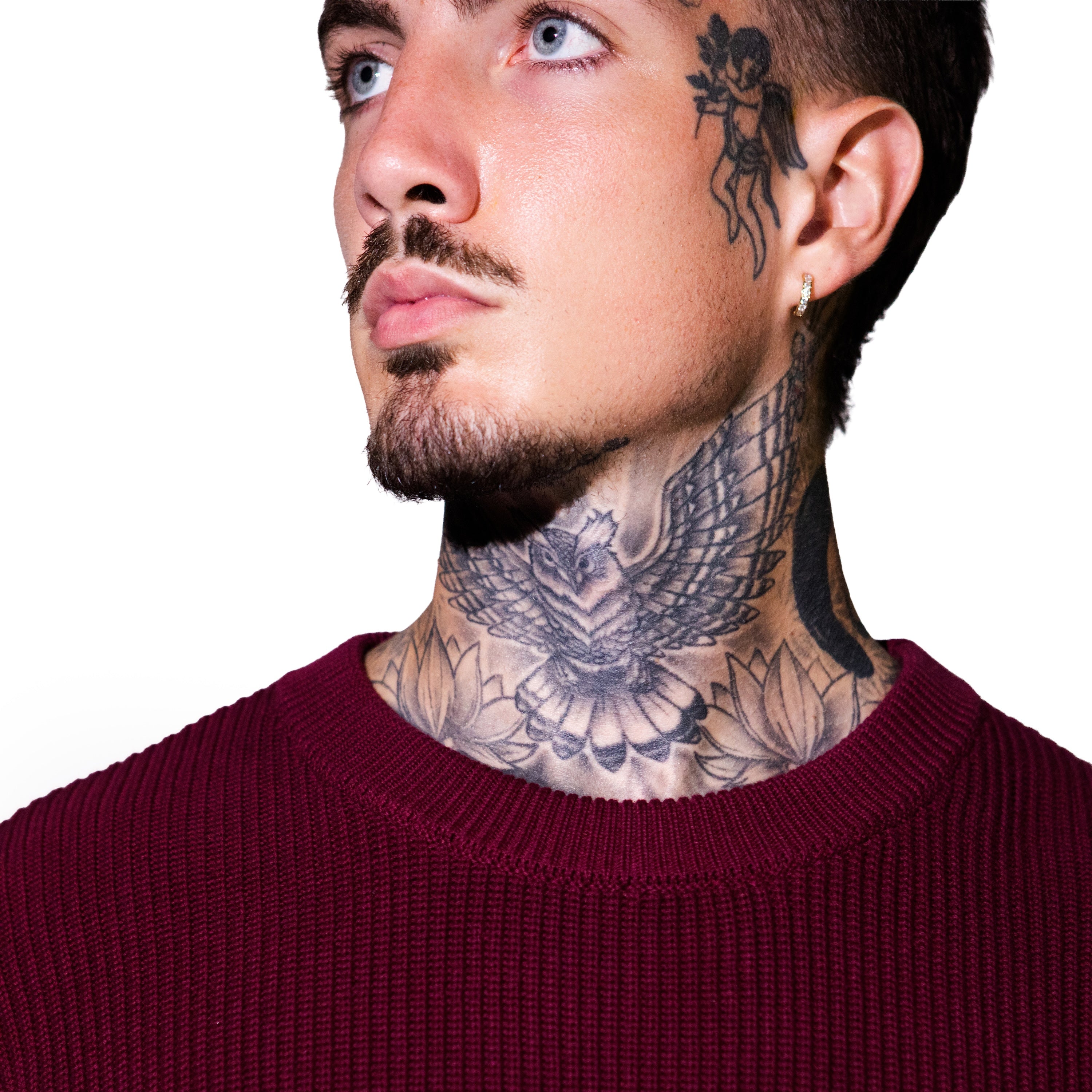 THE BEVERLY CREWNECK (BURGUNDY)