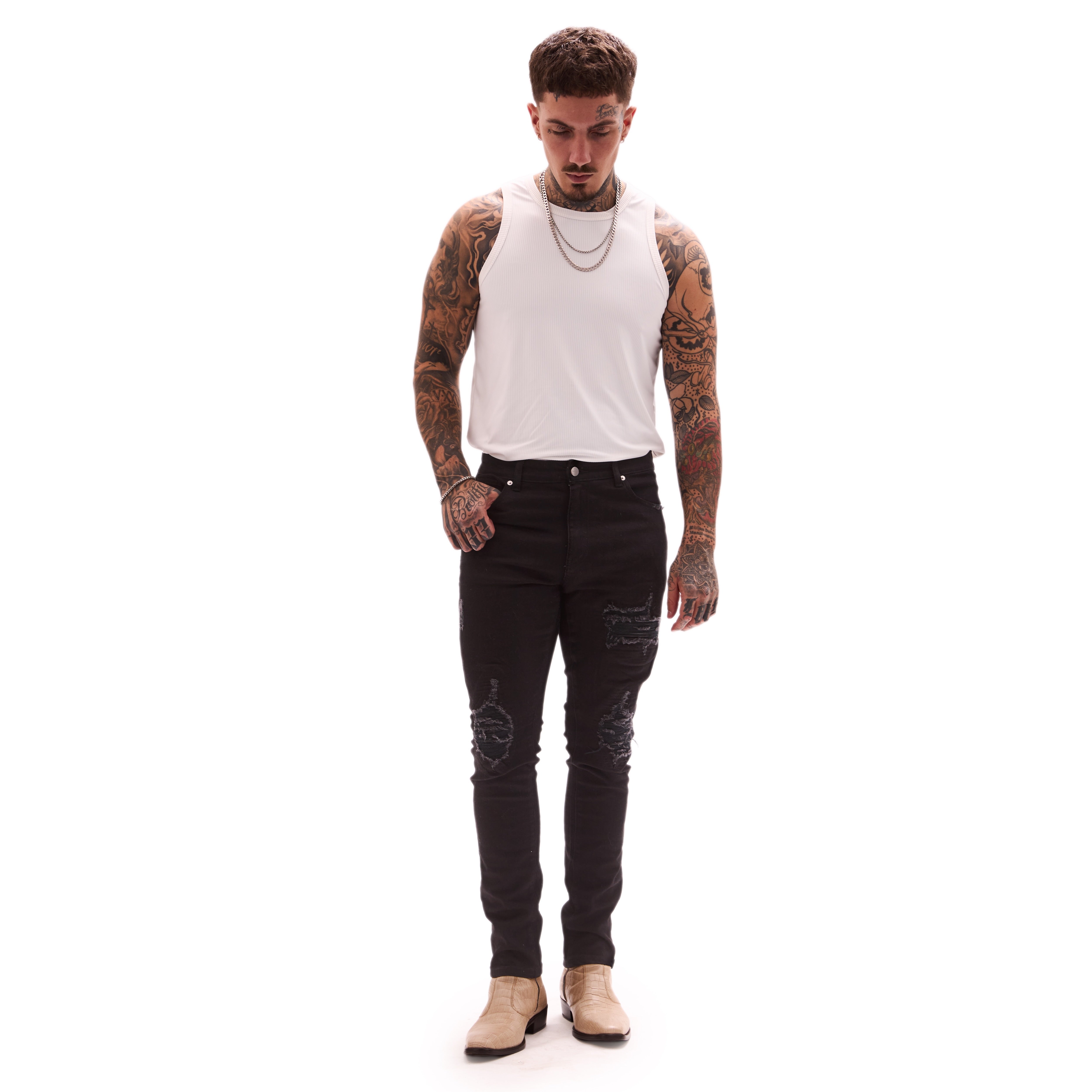 THE OBSIDIAN SLIM DENIM (BLACK)