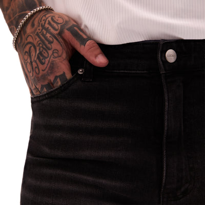 THE CANYON FLARE DENIM (BLACK)