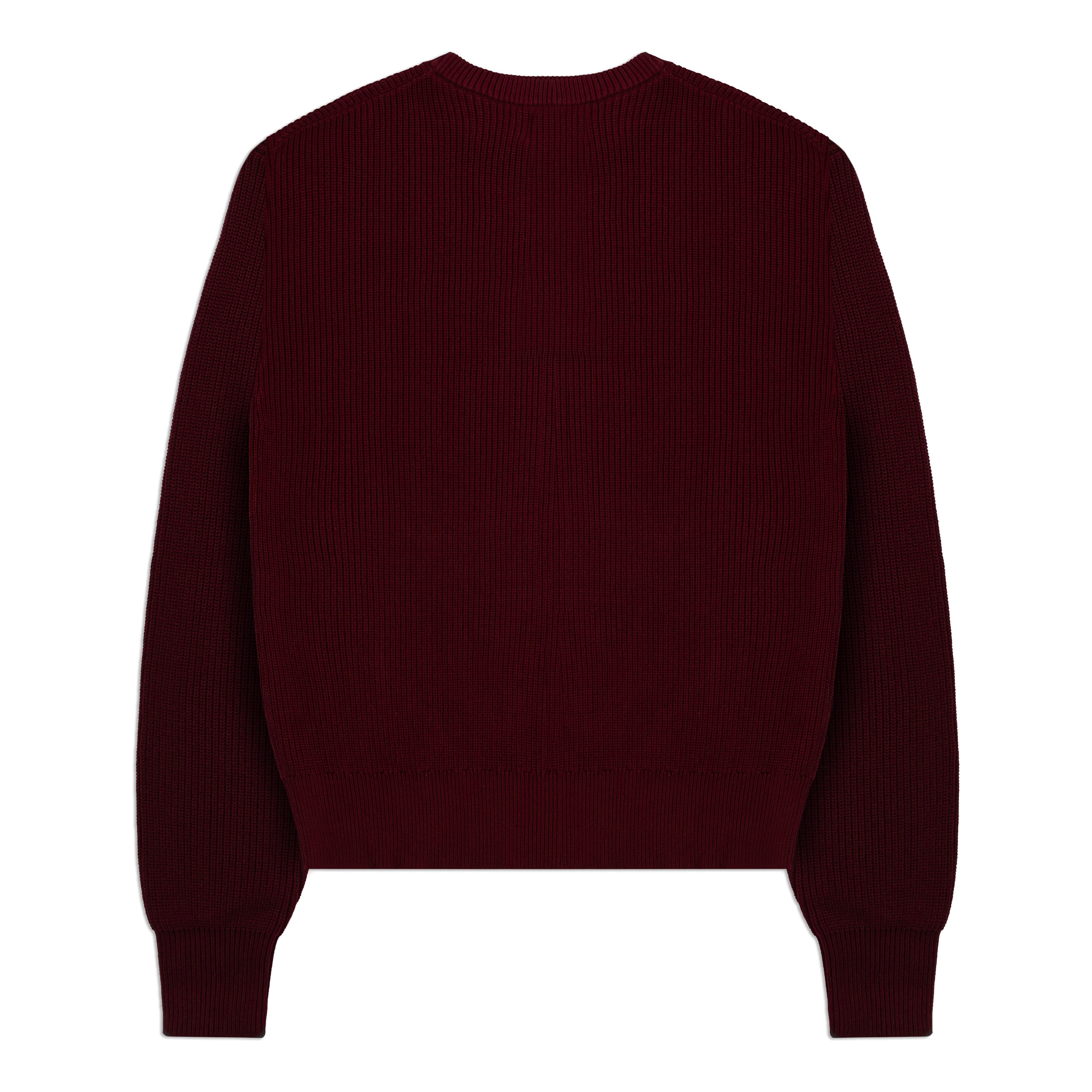 THE BEVERLY CREWNECK (BURGUNDY)