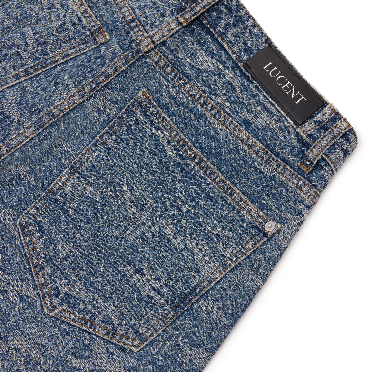 THE BLUE SASHIKO JORTS