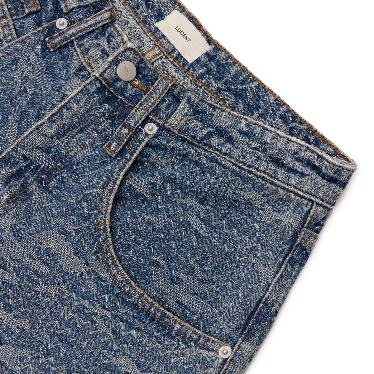 THE BLUE SASHIKO JORTS