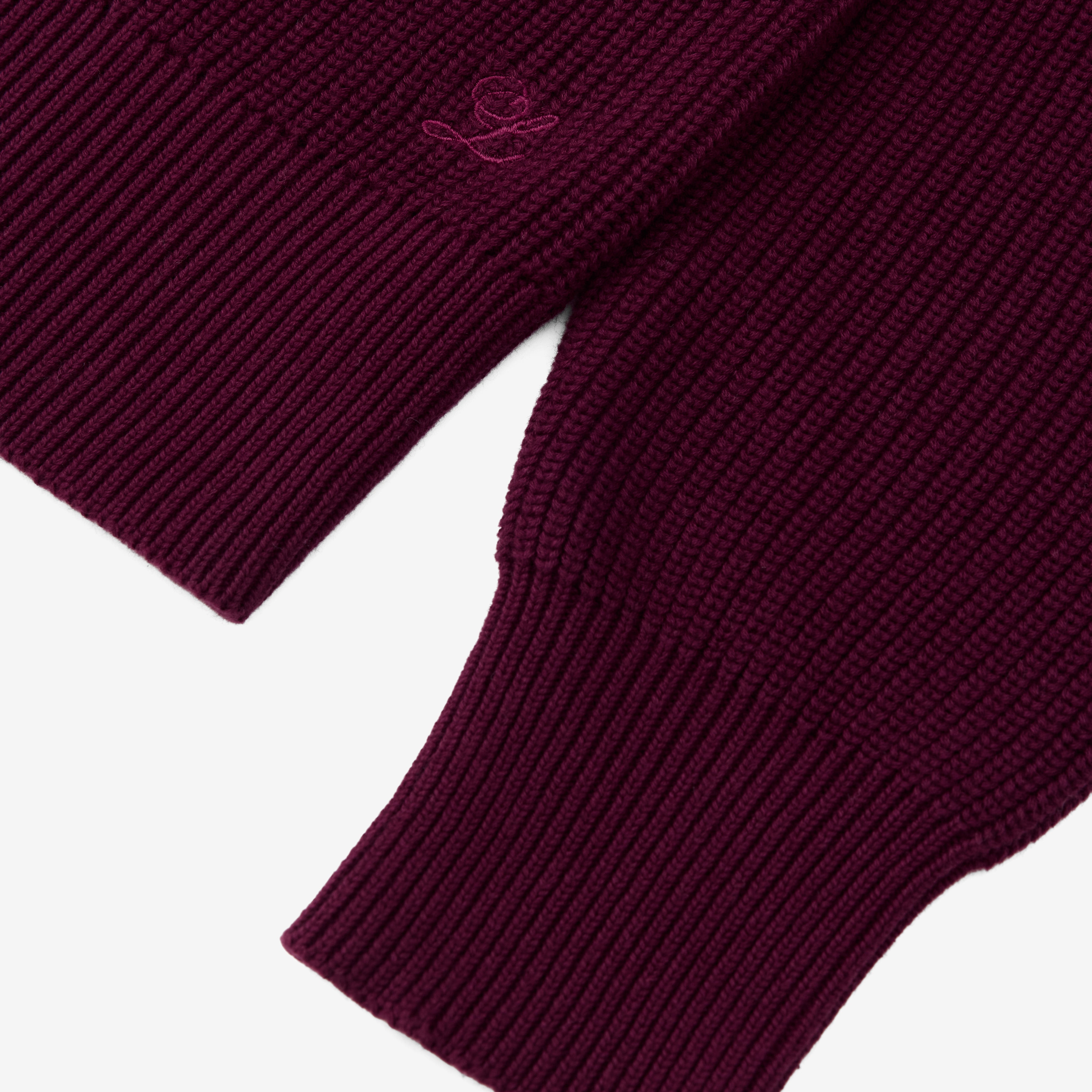 THE BEVERLY CREWNECK (BURGUNDY)