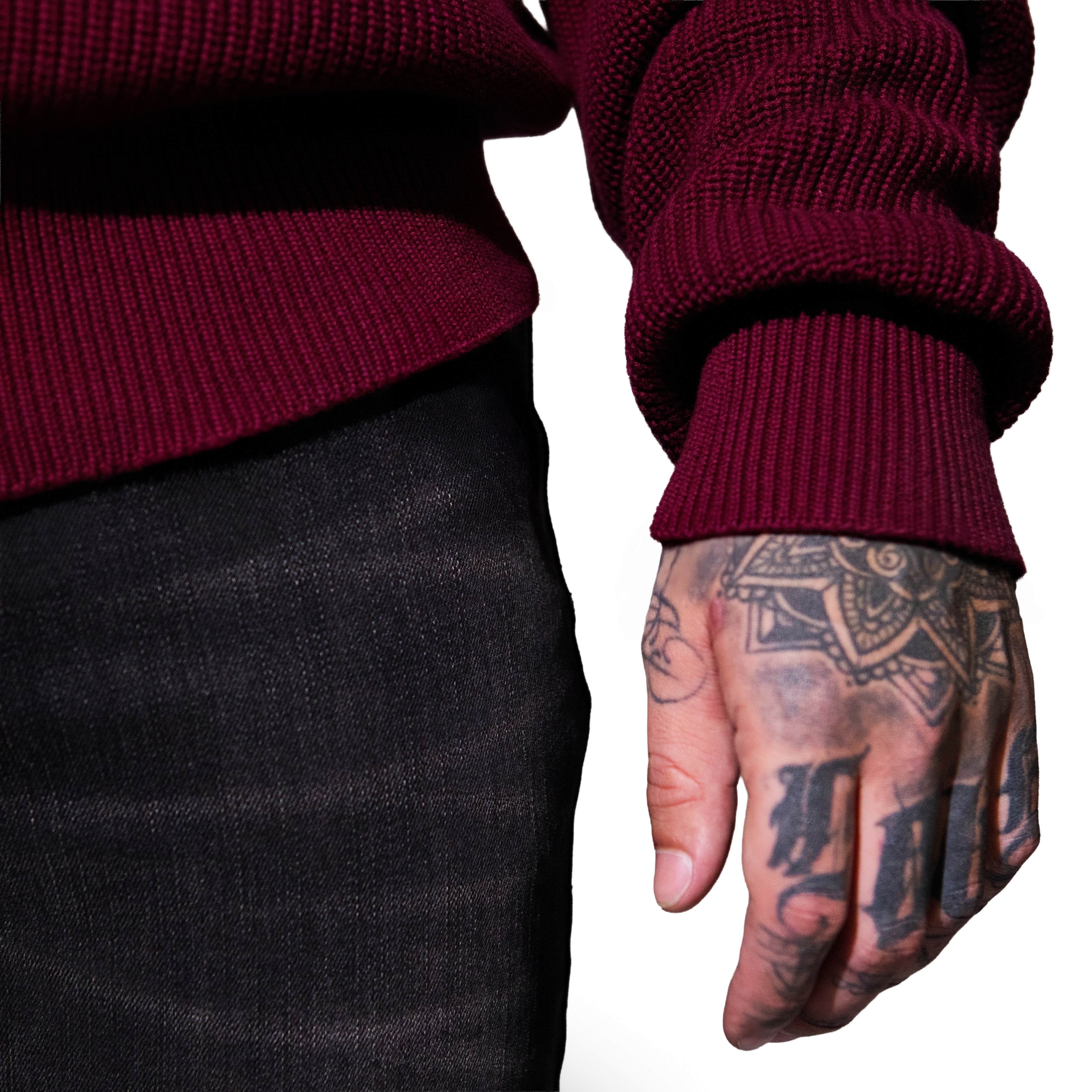 THE BEVERLY CREWNECK (BURGUNDY)