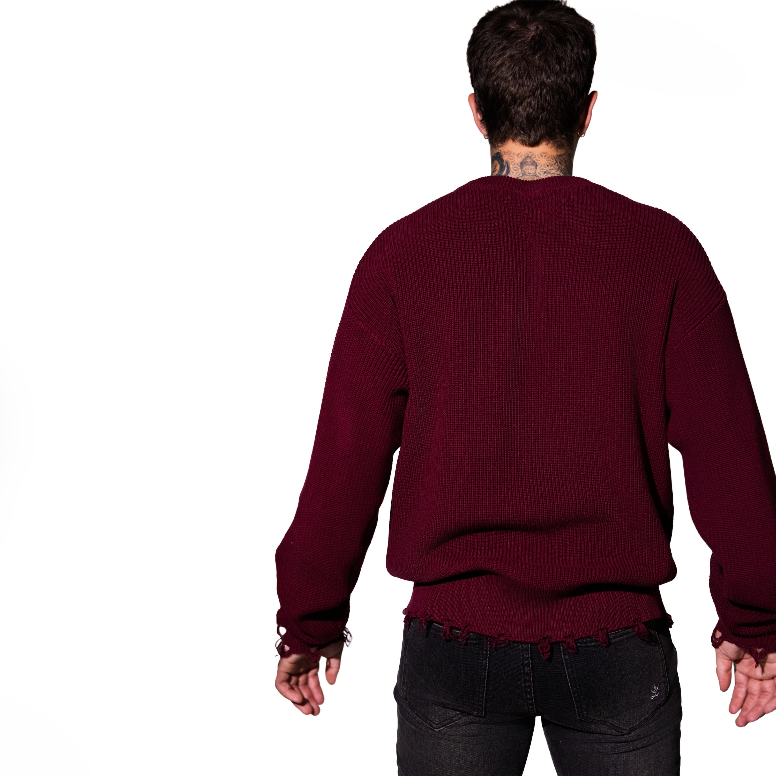 THE BEVERLY CREWNECK (BURGUNDY)