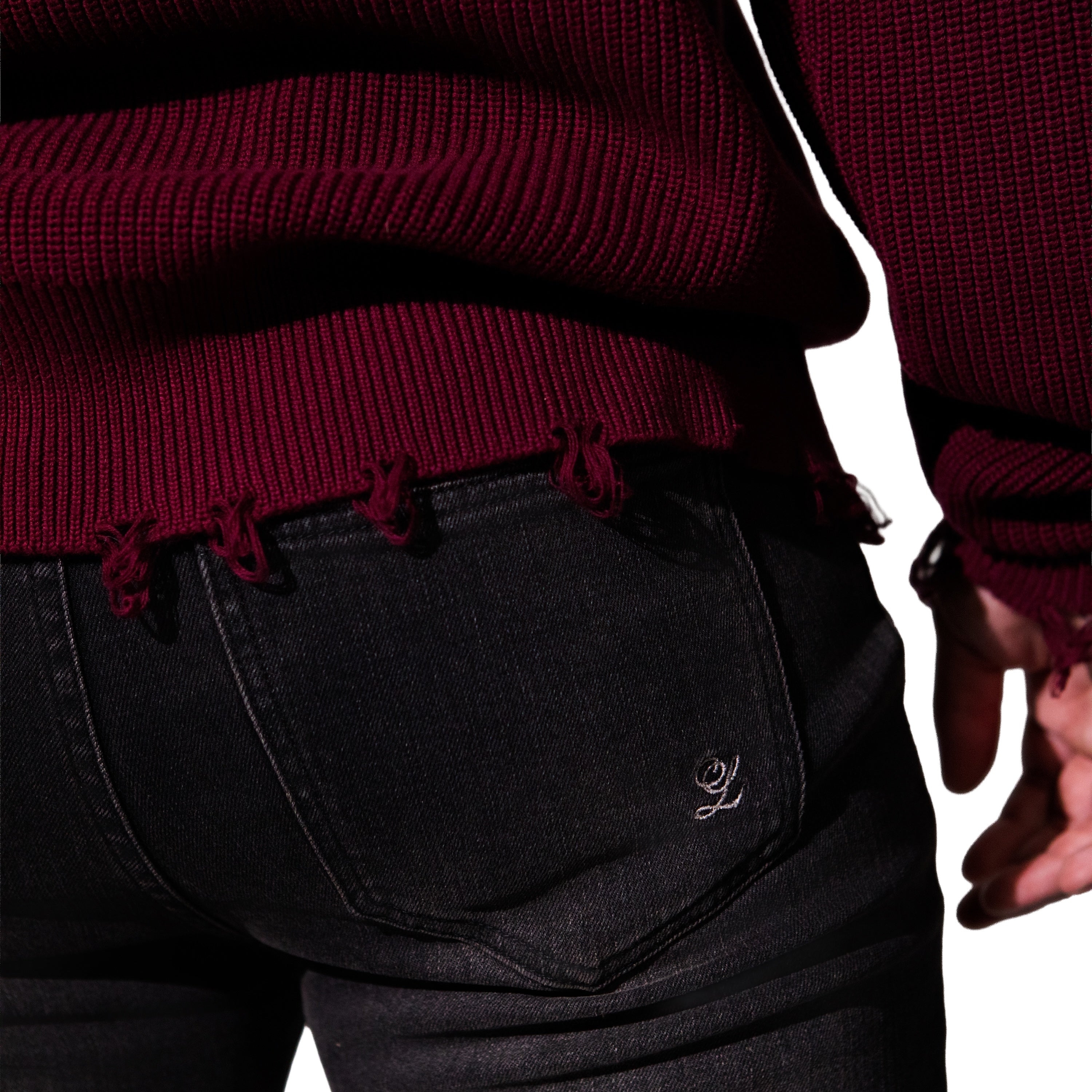 THE BEVERLY CREWNECK (BURGUNDY)