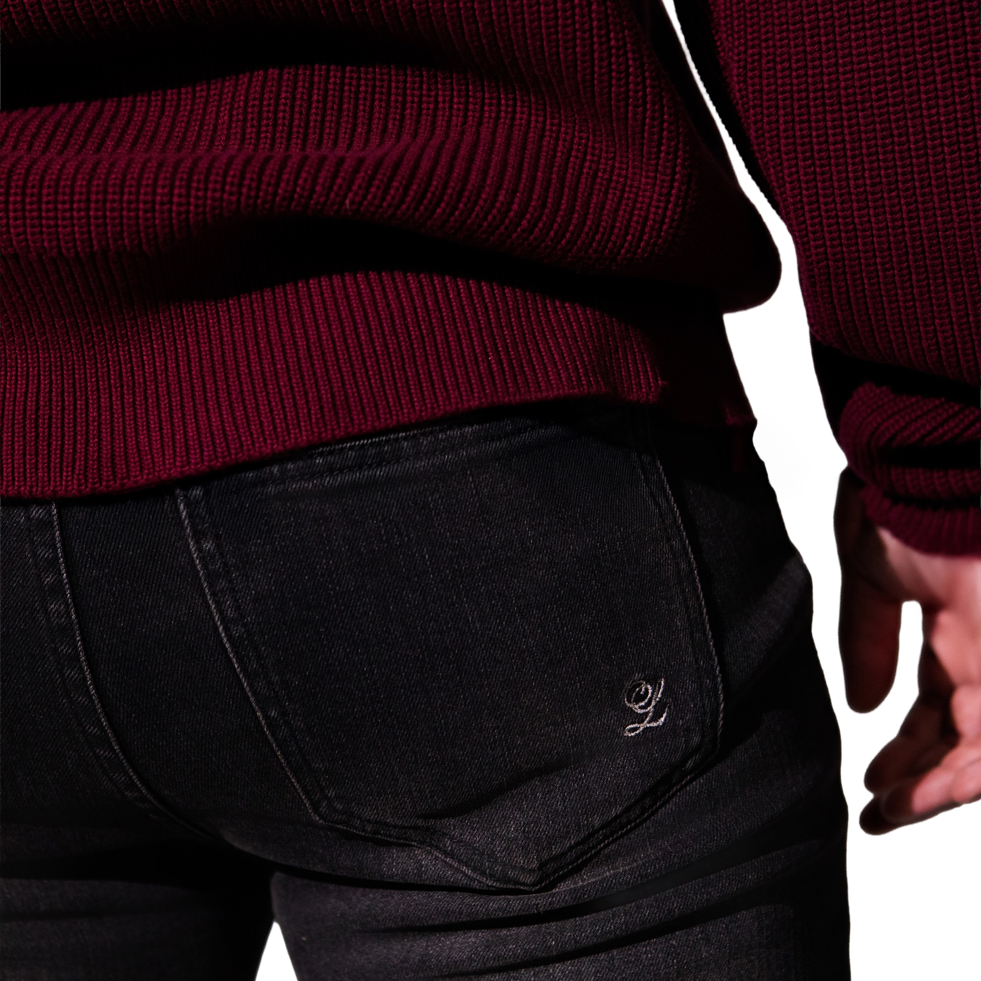 THE BEVERLY CREWNECK (BURGUNDY)