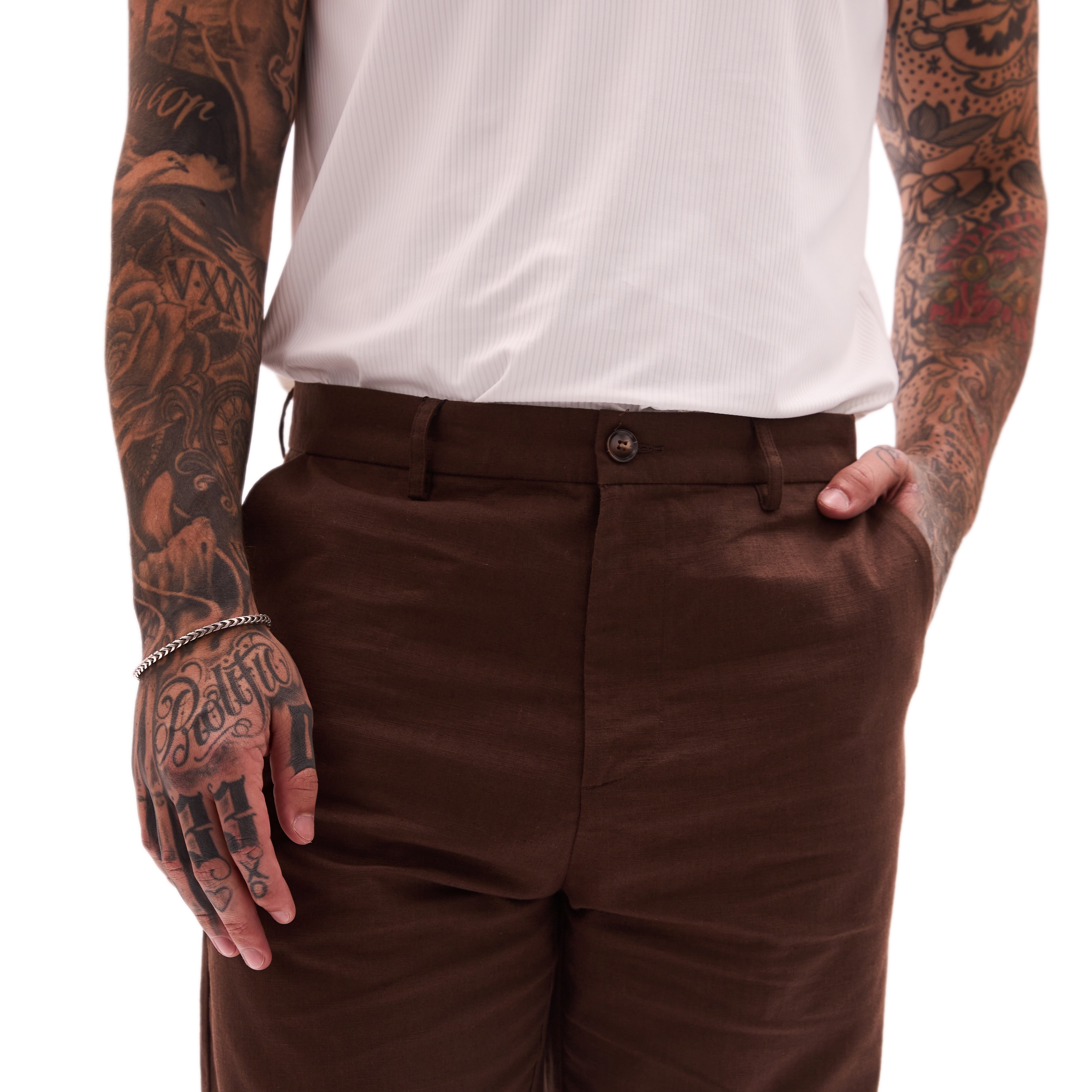 THE CLASSIC LINEN (BROWN)