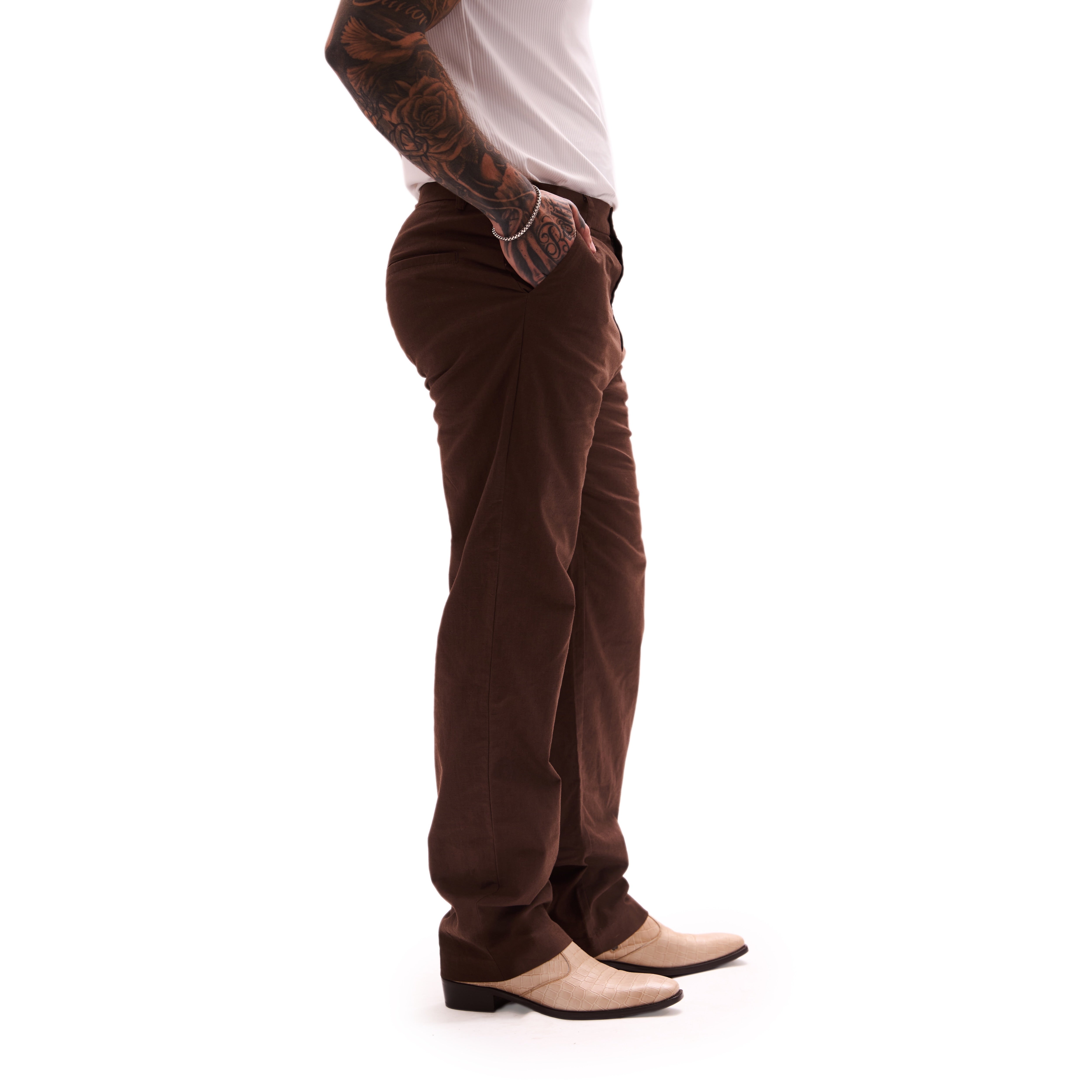 THE CLASSIC LINEN (BROWN)