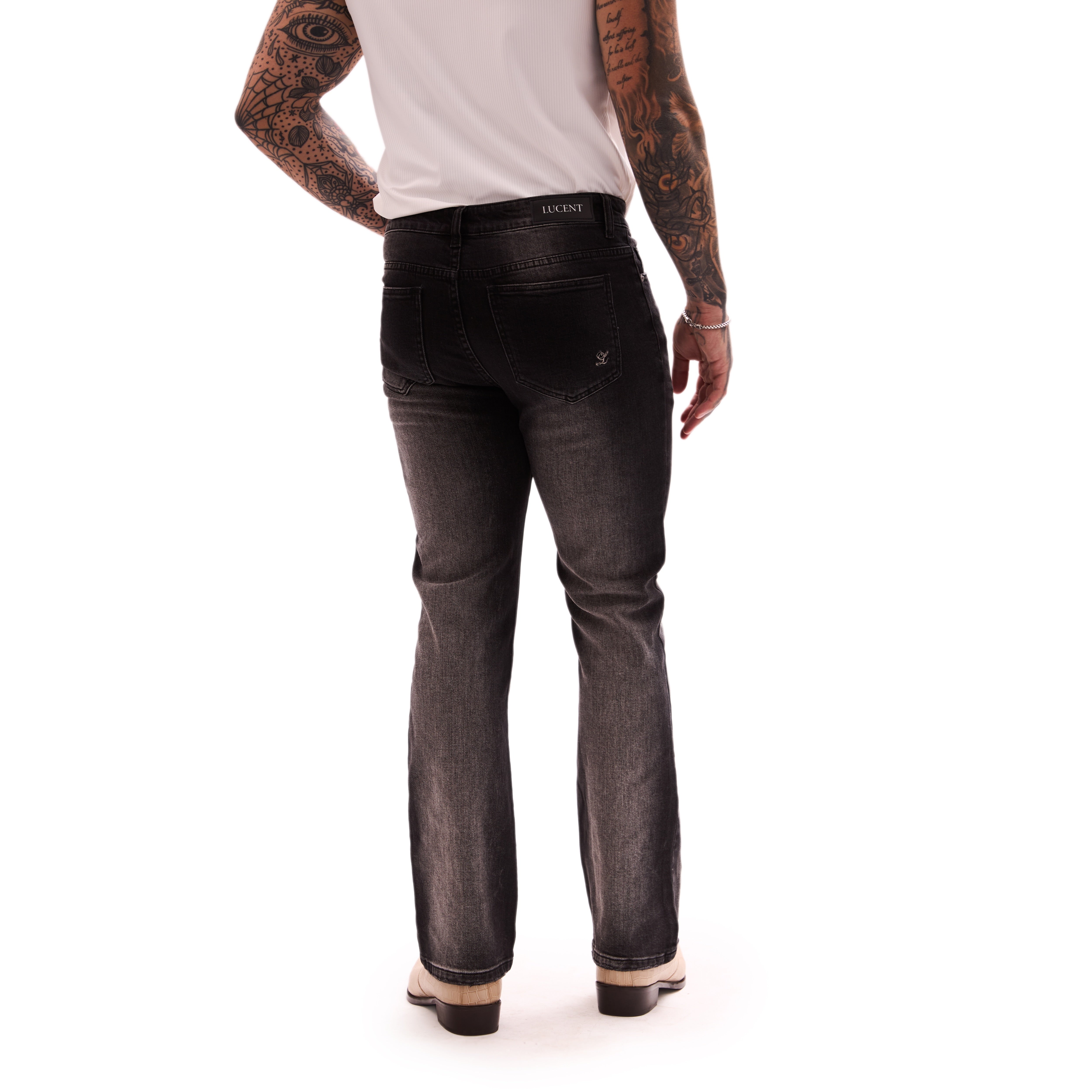 THE CANYON FLARE DENIM (BLACK)