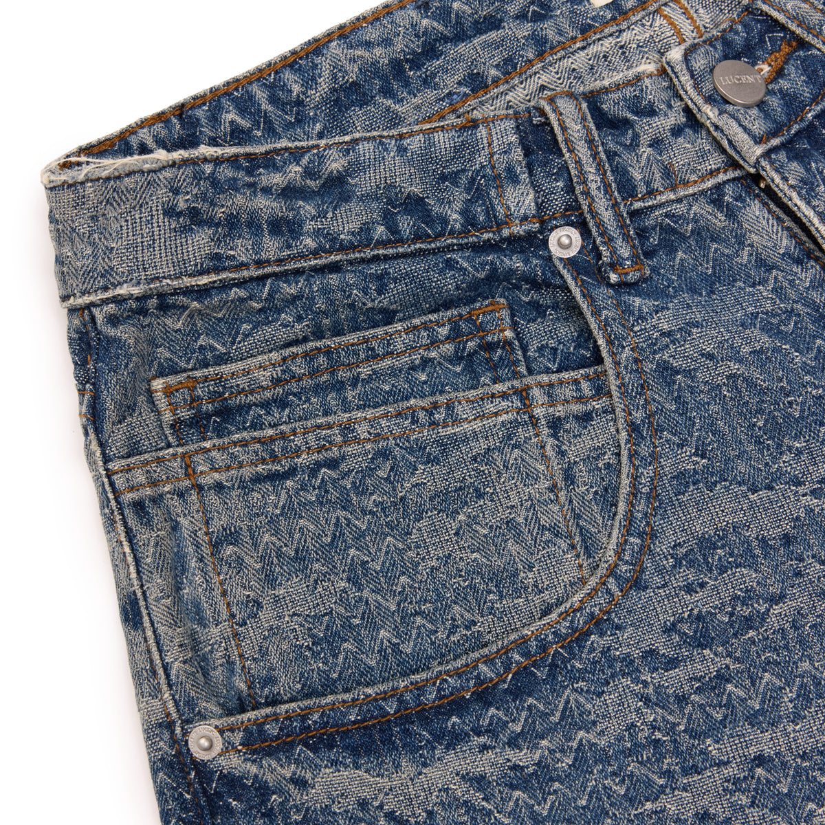 THE BLUE SASHIKO JORTS