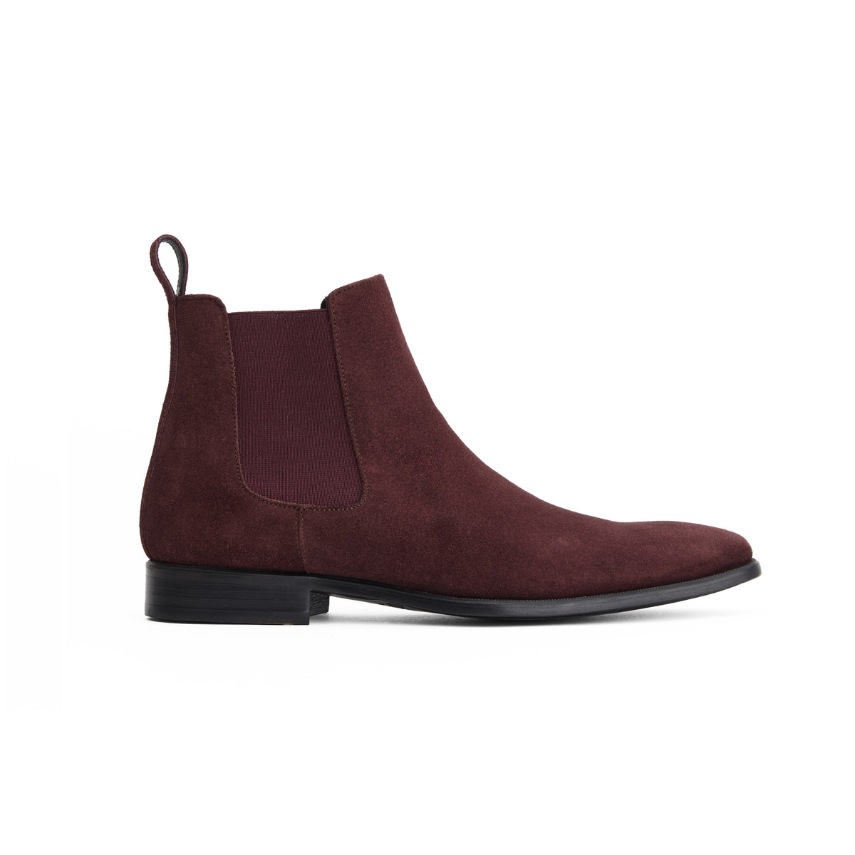 Represent Chelsea Boots Men\'s Size 42 (US 9) in Merlot Suede Upper Leather Sole Chelsea Boot Burgundy Suede | Thomas Bird | tblon.com main image 3
